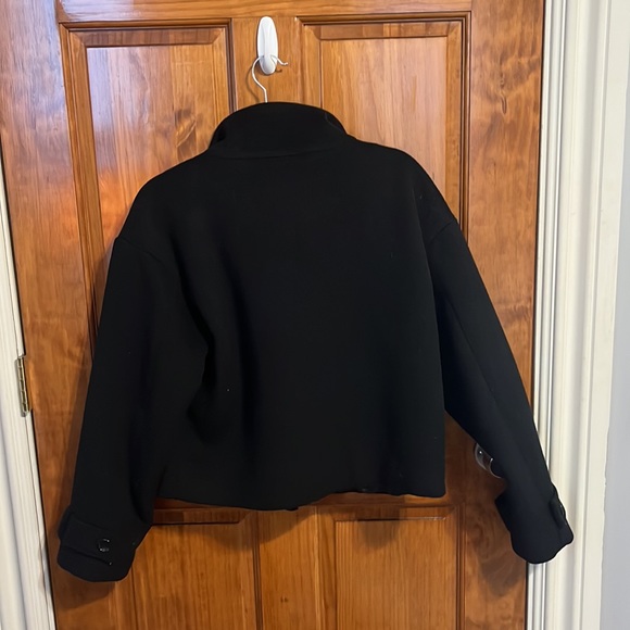 Wool Blend High Neck Buttoned Coat NAKD - Picture 7 of 7